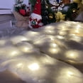 thumbnail image 3 of Manta de nieve navideña con luz, manta de nieve artificial, accesorios para fotografías, manta de nieve iluminada de Navidad, para aparadores, 3 of 8
