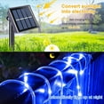 thumbnail image 6 of Solar Rope Lights Outdoor Waterproof, 33FT 100LED Outdoor String Lights Clear PVC Tube Fairy Lights, 8 Modes Trampoline Light for Pool Tree Garden Yard Home Camping Wedding Halloween Holiday Decor, 6 of 9