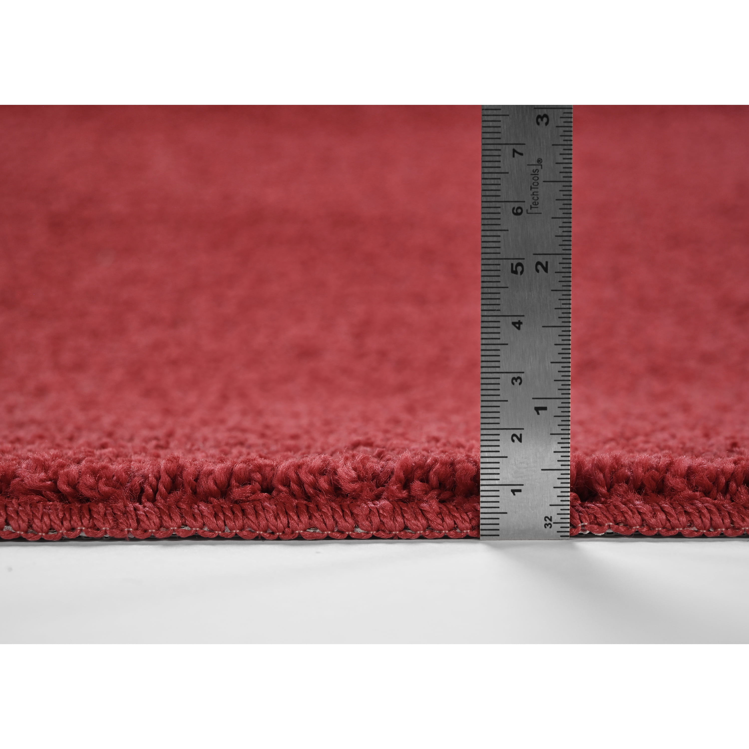 Garland Rug Gramercy Washable Polypropylene Classic Red Bath Rug, 17" x 24"