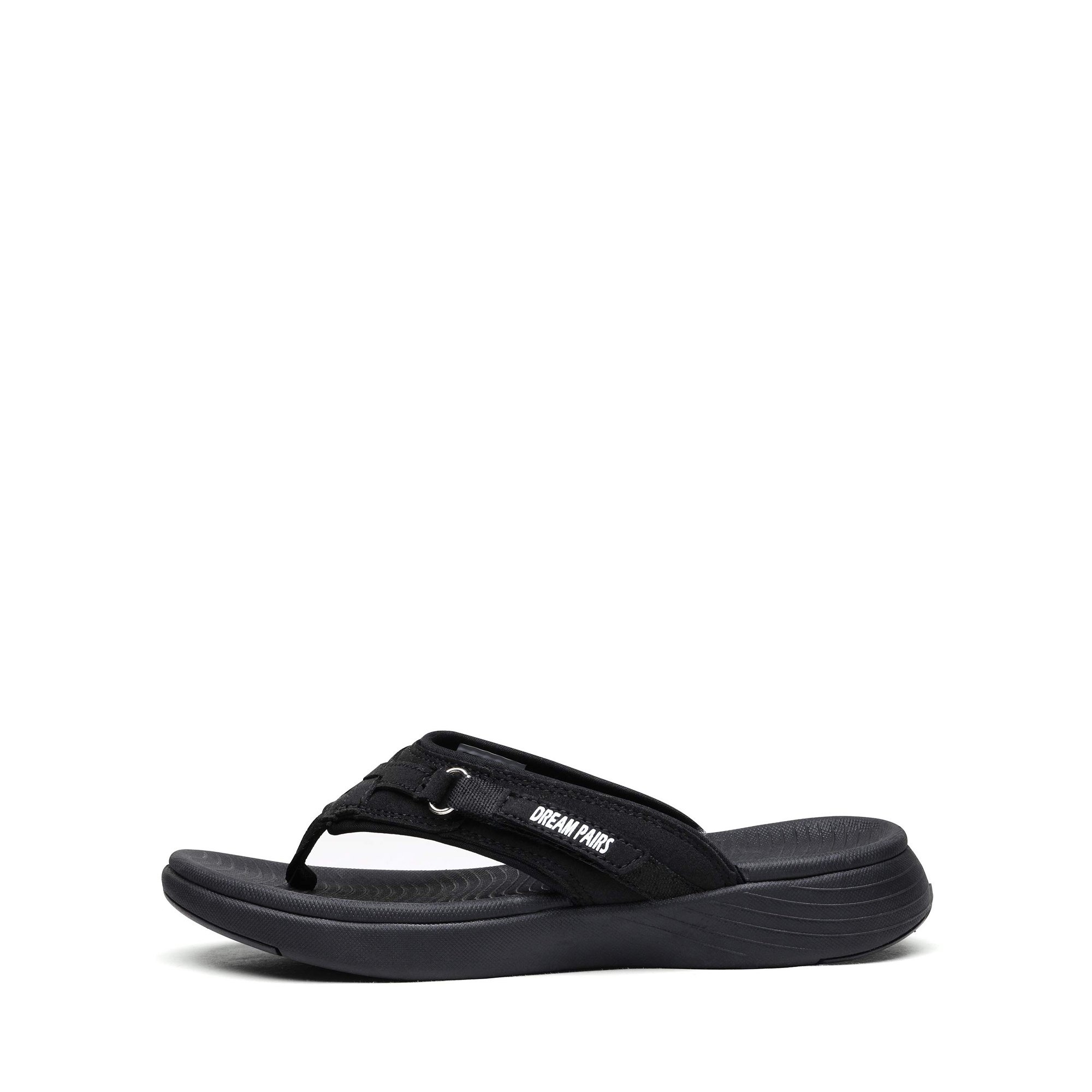Dream Pairs Women's Flip Flops with Arch Support, Black photo 2