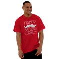 thumbnail image 3 of Happy Father's Day Dad Mustache Men's Graphic T Shirt Tees Brisco Brands L, 3 of 6