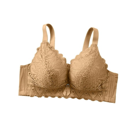Sleeping Bras Women Lightly Lined Bra Feature V-Neck Demi & Balconette Bra Style W-486 Hook and Eye Closure Padded Sports Bra Yellow 38
