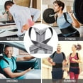 thumbnail image 4 of Posture Corrector Brace for Men & Women - Breathable Lumbar Support Belt to Improve Alignment & Relieve Back, Neck & Shoulder Discomfort, 4 of 7