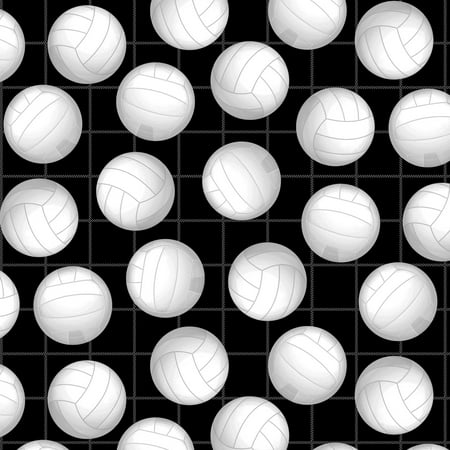 David Textiles Volleyballs Anti-Pill Fleece 1.5-Yard Fabric (Best Price On Fleece Fabric)