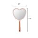 thumbnail image 2 of Wooden Hand Mirror, Small Handheld Mirror, Portable Travel Makeup Mirror for Men and Women, 14 x 23 cm, 2 of 4