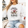 thumbnail image 4 of Buckle Up Snowflake Christmas Unisex Sweatshirt Santa's Coming to Town Sweater for Men & Women White Sweatshirt Adult X-Large, 4 of 4