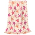 thumbnail image 2 of Fotbe Starfish Manta de Franela Acolchonada con Estampado, Súper Suave y Esponjosa, Extra Grande para Sofá, Cama, Uso Todo el Año-50"x40", 2 of 7