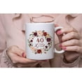 thumbnail image 3 of 40th Birthday Gifts for Women, Funny 40 Year Old Gift Coffee Mug, 1984 40th Birthday Mugs for Her, Mom, Aunt, Wife, Friend, Grandma, Sister, Colleague - 40 Years Loved, 11 oz Tea Cup, 3 of 7
