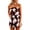 Brown, variant on Jumpsuits for Women UK Elegant Bandeau Rompers Cover-Up Tube Dress Sleeveless Smocked Floral Print Overalls Ladies Summer Wide Leg Shorts One Piece Beach Holiday Dress