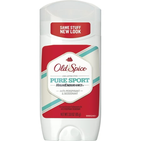 Mens Invisible Set - Old Spice High Endurance Pure Sport Scent Invisible Solid Antiperspirant and Deodorant for Men, 3.0 oz