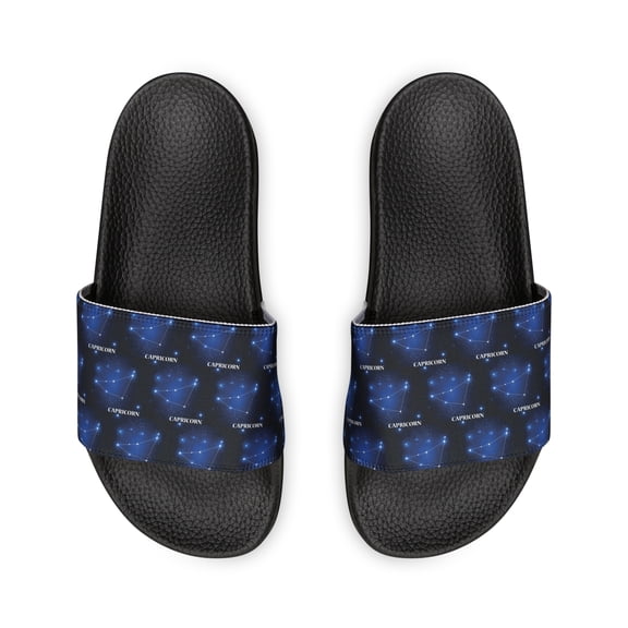 Capricorn Constellation Symbol Women's PU Slide Sandals
