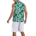 thumbnail image 2 of Naloa Pineapple Sea Turtle Basketball Jersey Reversible Men's Mesh Athletic Sports Shirts Training Practice S-4XLLarge, 2 of 6