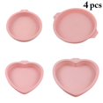 thumbnail image 2 of Cake Mold Silicone DIY 4PCS Reusable Baking Mold Cake Pan Bread Mold for Kitchen, 2 of 9