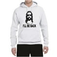 thumbnail image 2 of Wild Bobby Jesus: Ill Be Back Inspirational/Christian Unisex Graphic Hoodie Sweatshirt, White, 3X-Large, 2 of 5