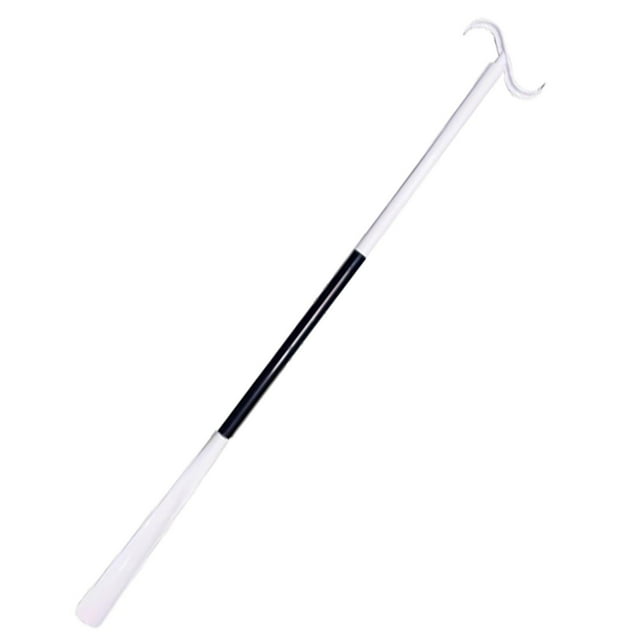 Dressing Stick 2 in 1 Tool Helper Sock Remover Tool for Pants Dressing Socks White And Black