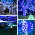 thumbnail image 2 of Morttic Solar Christmas String Lights Outdoor ,72FT 200 Led Solar Fairy Lights with 8 Lighting Models, Waterproof Copper Wire Light for Garden Patio Tree Wedding Party Holiday, Blue, 2 of 14