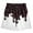 Black, variant on Casual Ice Pattern Baseball Shorts for Youth, Elastic Belt with Pockets, Cool Sprinkle Design, for Ages 6-14