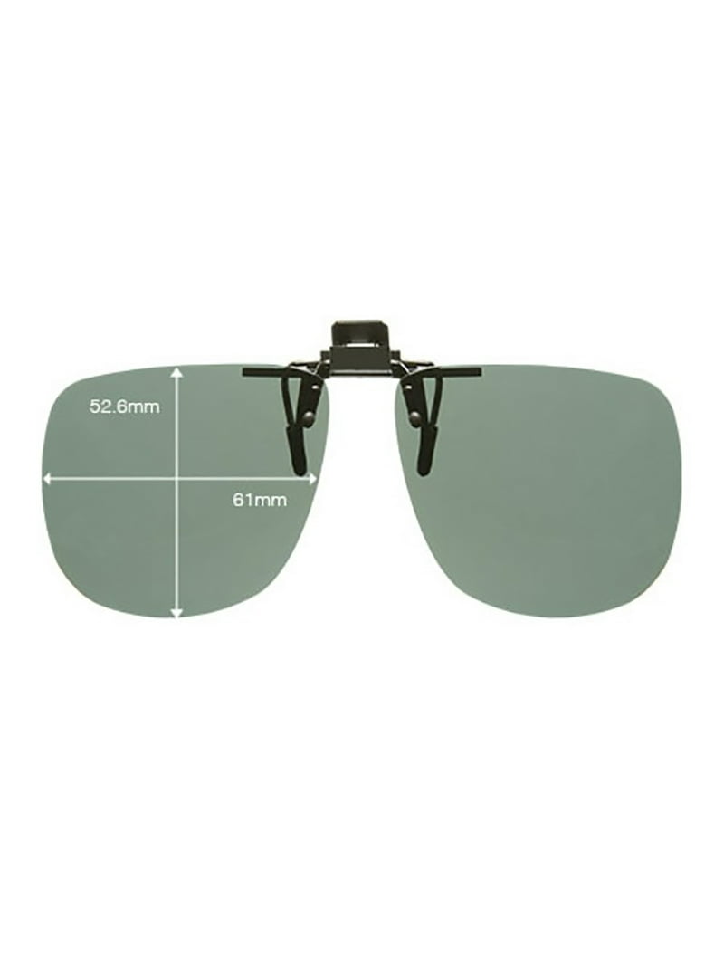 FOREMOST オリジナル　Garment Flip Up Glasses Solar Shield Dioptics ClipOn Unisex Square Fashion