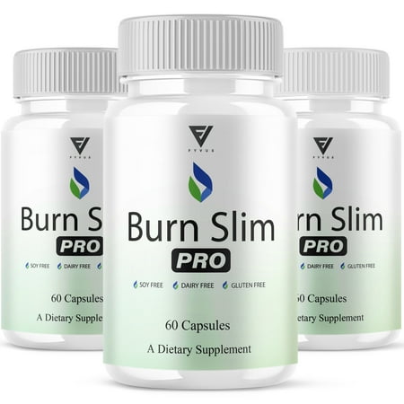 (3 Pack) Burn Slim Weight Management, BurnSlim Pro Overall Health Support Pills (180 Capsules)