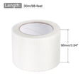 thumbnail image 2 of Uxcell 3.5-inch x 98-feet 2mm Mesh Self-Adhesive Fiberglass Drywall Joint Tape, 2 of 6