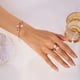 thumbnail image 2 of Rose Anillo Pulsera Conjunto de aceite de goteo Rose Abrir Anillo Pulsera Ajustable Accesorios para Mujer Chica para Regalo, 2 of 4