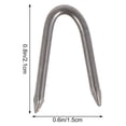 thumbnail image 2 of SHOWERORO 140pcs Reusable Fence Staples Silver Iron Fixing Fences Compact Design Garden, 2 of 8