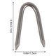thumbnail image 2 of OULII 140Ud Clavos En U De Hierro Para Cercas Jardín Fijación Estacas Metal Plata Resistentes Durables, 2 of 8