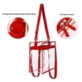 thumbnail image 3 of Bolso de mano transparente aprobado por el estadio con cierre de cremallera Bolso bandolera en ángulo con ajustable, 3 of 5