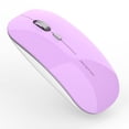 thumbnail image 1 of Ratón inalámbrico Uciefy Q5 Slim recargable de 2,4 G, color morado, 1 of 8