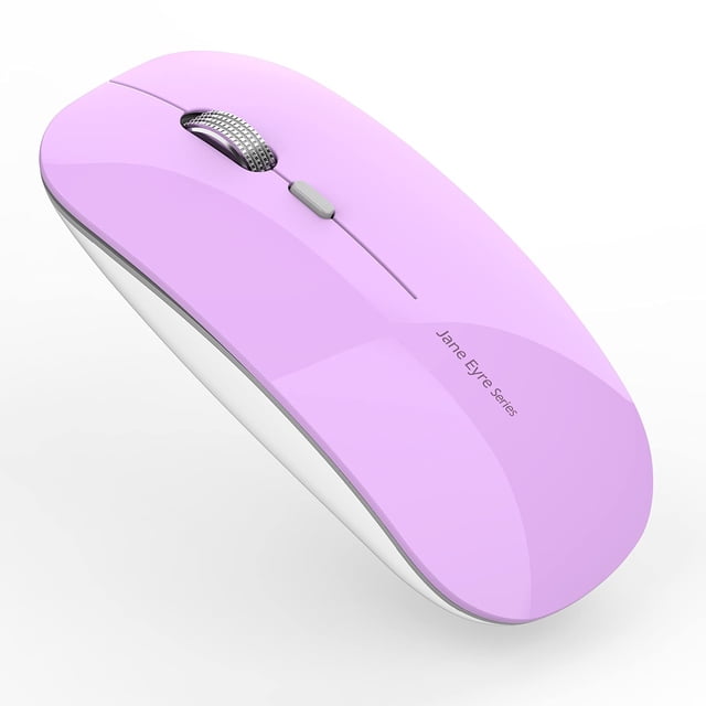 Ratón inalámbrico Uciefy Q5 Slim recargable de 2,4 G, color morado