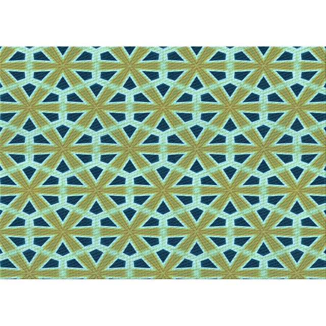 Ahgly Tapis Rectangulaire Lavable en Machine Intérieur Transitionnel Vert Noisette, 2 Pieds x 3 Pieds
