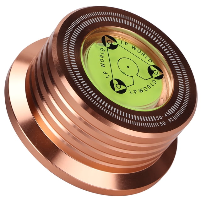 Abrazadera De Disco Giratorio De Aluminio Con Nivelación De Burbuja Para Tocadiscos 50Hz