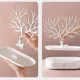 thumbnail image 3 of Jewelry Display Stand Countertop Storage Box Jewelry Storage Tray Multifunctional Creative Tree Stand Bracelet Necklace Earrings Hanging Tray (Green), 3 of 4