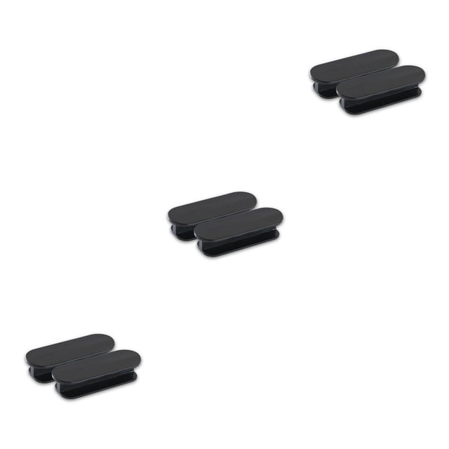 Inteprter 2 piezas de manijas de plástico sin perforaciones autoadhesivas manijas pulidas baño ventana cajón gabinete organizador tirador Type4 NO4