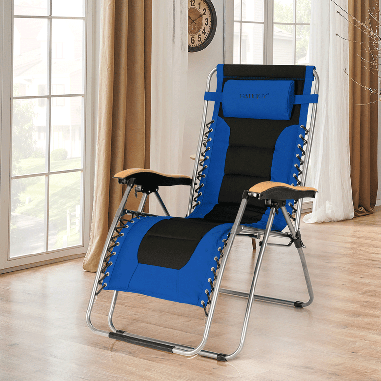 Costway Padded Zero Gravity Lounge Chair Oversize Folding
