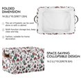 thumbnail image 2 of Yayeee 2 Pack Canvas Storage Basket with Handles for Shelves Fabric Bins Closet Organizer, Christmas Snowman Pattern, 2 of 8