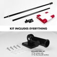 thumbnail image 2 of G128 Combo Pack: 6 Feet Tangle Free Spinning Flagpole (Black) Denmark Danish Flag 3x5 ft Printed 150D Brass Grommets (Flag Included) Aluminum Flag Pole, 2 of 9
