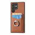 thumbnail image 2 of Allytech for Galaxy S22 Ultra Case with Cards Holder, Rotating Ring Stand Slim Fit Wallet Back Cover Bumper Shockproof Phone Case for Samsung Galaxy S22 Ultra - Brown, 2 of 13