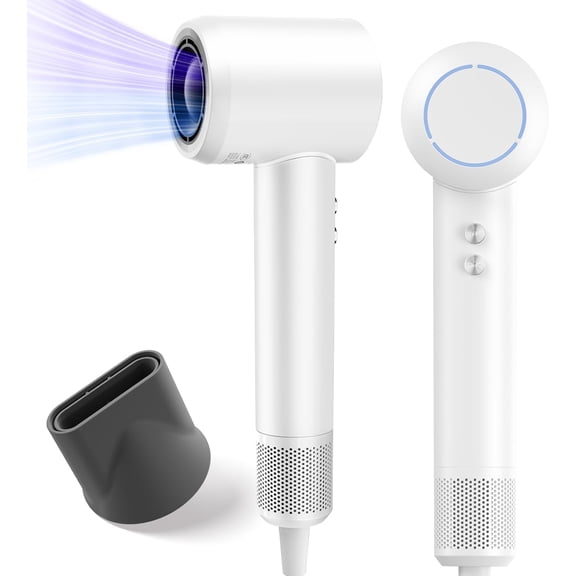 Hair Dryer, Ionic High-Speed Blow Dryer for Fast Drying with Brushless Motor, Portable Professional Hair Dryers with Magnetic Concentrator, Quiet Compact Hairdryer for Women & Men, Travel/Home/Salon