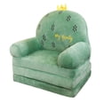 thumbnail image 1 of Sofá plegable de felpa Runskmd para niños, sillón con respaldo 2 en 1, sofá plegable con dibujos animados, sofá cama abatible para sala de estar y dormitorio, sin relleno., 1 of 6