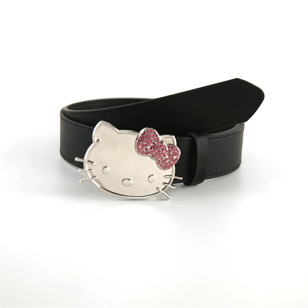Hello Kitty Belt Pink Rhinestone Sanrio Girly Heart Y2k  display picture 2