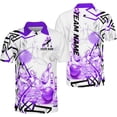 thumbnail image 4 of Personalized Name Bowling Polo Shirts 3D for Men and Women, Bowling Shirt, Bowling Shirts for Men Team Bowling Shirt (Pink, S), 4 of 10