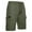 Army Green, variant on Hot6sl Men's Shorts Cargo Oversized Solid Color High Waist Beach Shorts with Pockets Casual Loose Fit Comfortable Basic Shorts