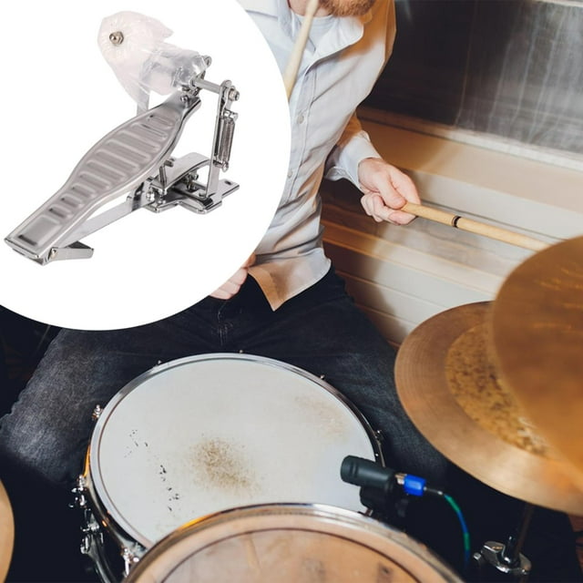Pedal de bombo Pedal de una sola cadena de accesorio de tambor para kit de acústico Pro Drummers Jazz Drums Kit