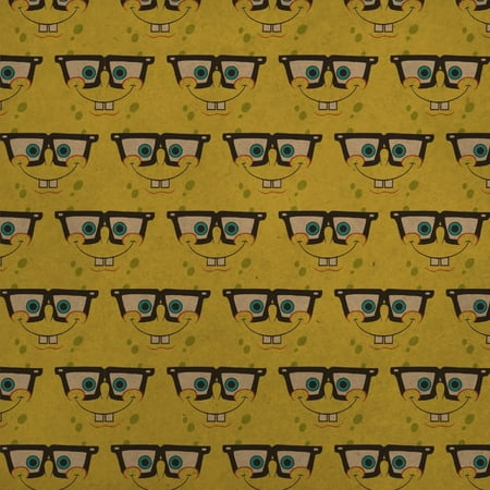 SpongeBob Nerd Face Premium Kraft Roll Gift Wrap Wrapping Paper