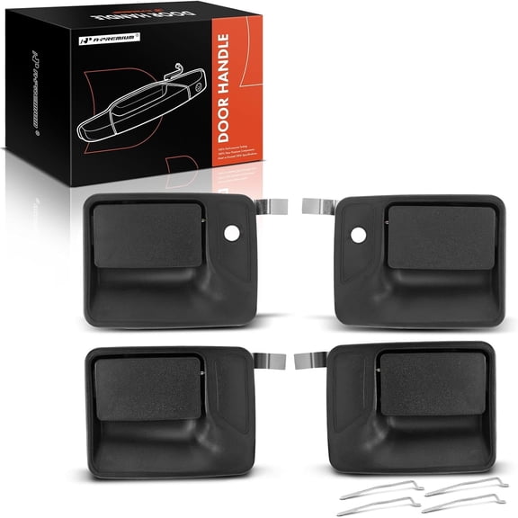 A-Premium 4Pcs Exterior Door Handles - Compatible with Ford Models- 1999-2016 F250 F350 F450 F550 Super Duty 2000-2005 Excursion - Front and Rear Left and Right - Replace 79306 79307 80233 80234