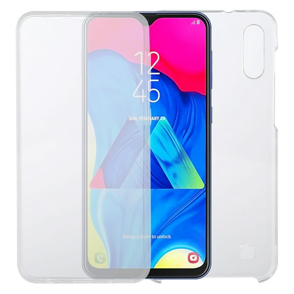For Samsung Galaxy M10 PC TPU Ultra-Thin Double-Sided All-Inclusive Transparent Case