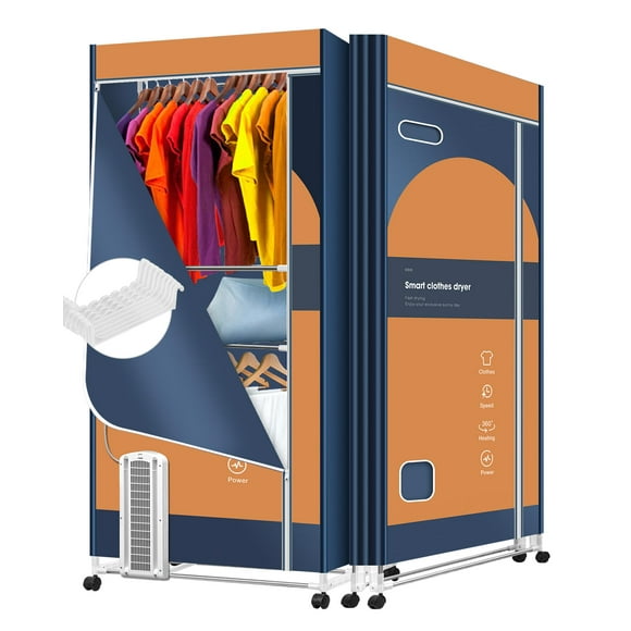 Secadora de ropa portátil KasyDoff 1600 W 35 LB 67 pulgadas 110 V