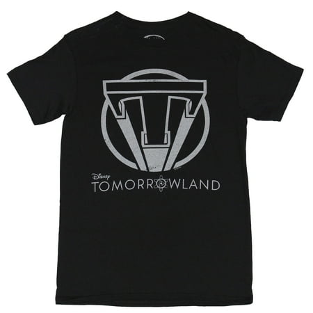 distressed tomorrowland circle disney mens shirt