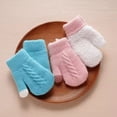 thumbnail image 3 of Guardurnaity Guantes para niños de punto con forro grueso para bebés pequeños con cordón de invierno para niños y niñas de 1 a 5 años con guantes y mitones A, 3 of 6